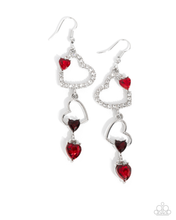 Load image into Gallery viewer, Paparazzi Earrings Courting Cascade - Red
