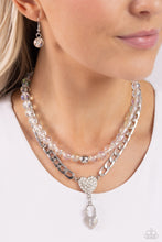 Load image into Gallery viewer, Paparazzi Necklaces Turn Back the LOCK - White Coming Soon

