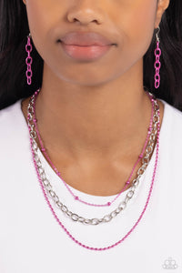 Paparazzi Necklaces Mardi Gras Mayhem - Pink Coming Soon