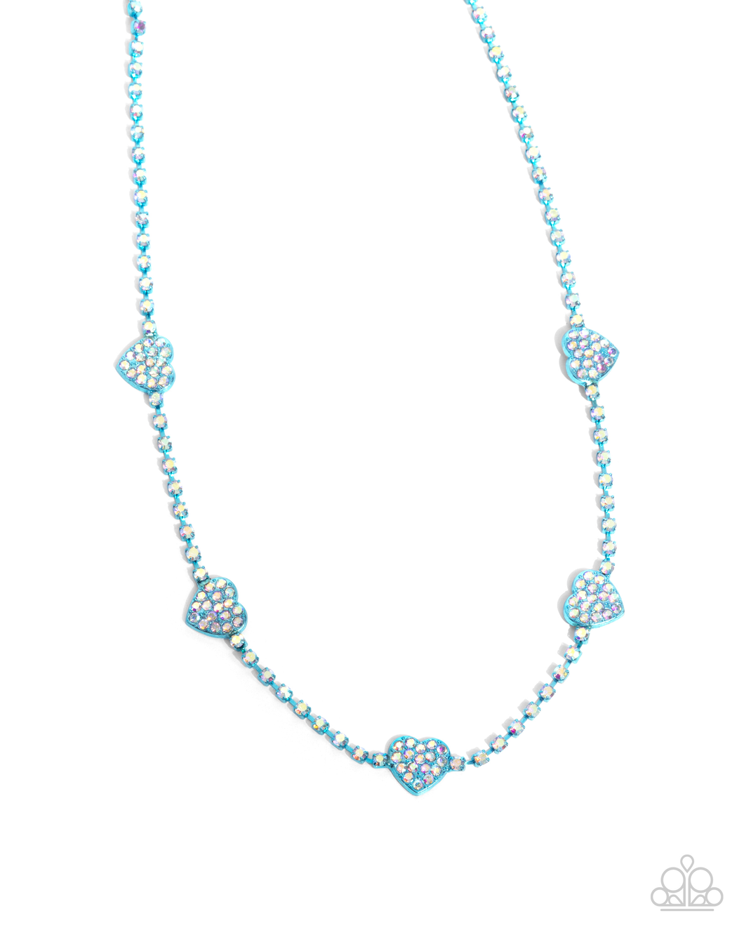 Paparazzi Necklace Homecoming Hearts - Blue