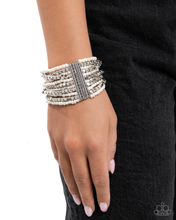 Load image into Gallery viewer, Paparazzi Bracelet Spirited Stack - White

