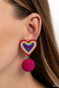 Paparazzi Earrings Spherical Sweethearts - Multi Coming Soon