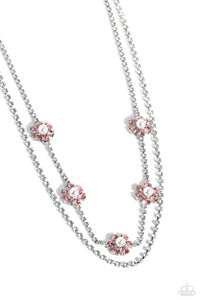 Paparazzi Necklaces A SQUARE Beauty - Pink Coming Soon