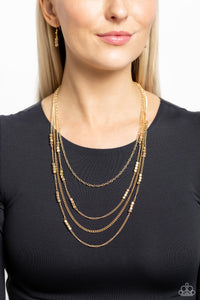 Paparazzi Necklaces Metallic Monarch - Gold Coming Soon