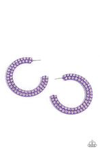 Load image into Gallery viewer, Paparazzi Earrings Flawless Fashion - Purple Coming Soon
