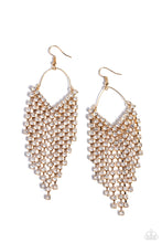 Load image into Gallery viewer, Paparazzi Earrings V Fallin - Gold Coming Soon
