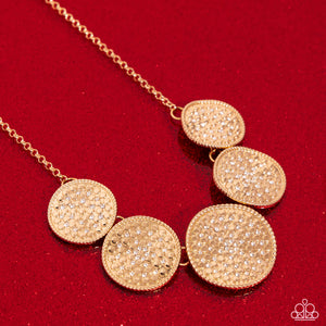 Paparazzi Necklaces Medaled Mosaic - Gold Coming Soon