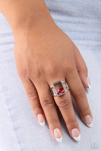 Paparazzi Rings Encased Envy - Red Coming Soon