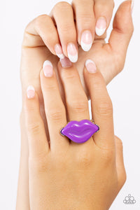 Paparazzi Rings  Lively Lips - Purple Coming Soon