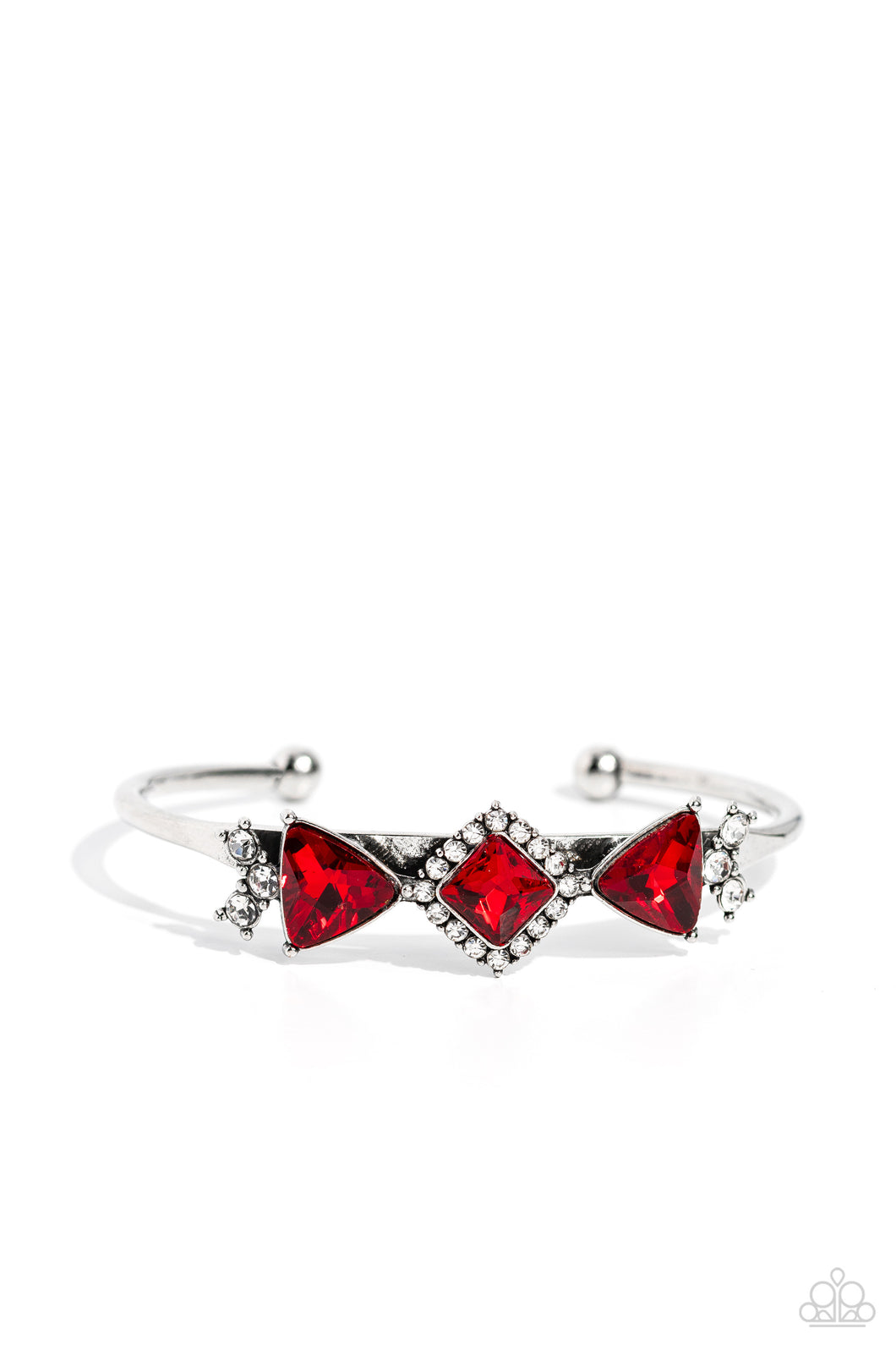 Paparazzi Bracelets Strategic Sparkle - Red Coming Soon