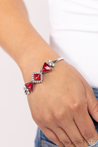 Paparazzi Bracelets Strategic Sparkle - Red Coming Soon