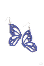 Load image into Gallery viewer, Paparazzi Earrings WING of the World - Blue Coming Soon
