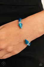 Load image into Gallery viewer, Paparazzi Bracelet Punky Plot Twist - Blue
