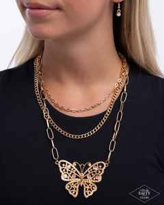 Paparazzi Necklace Winged Wonder - Gold Coming Soon