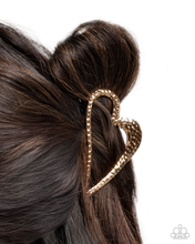Load image into Gallery viewer, Paparazzi Hair Clip Heartfelt Hint - Gold Coming Soon
