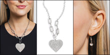 Load image into Gallery viewer, Black Diamond Exclusive Paparazzi Necklace Roadside Romance White
