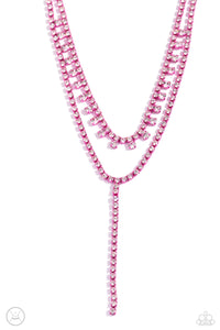 Paparazzi Necklaces Champagne Night - Pink Coming Soon