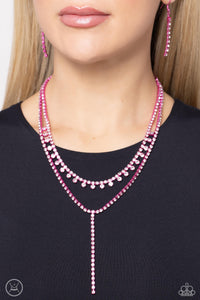 Paparazzi Necklaces Champagne Night - Pink Coming Soon