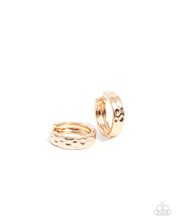 Load image into Gallery viewer, Paparazzi Earrings Hammered Hyperaware - Gold Coming Soon
