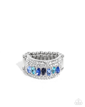 Load image into Gallery viewer, Paparazzi Ring Laid-Back Linear - Blue Coming Soon
