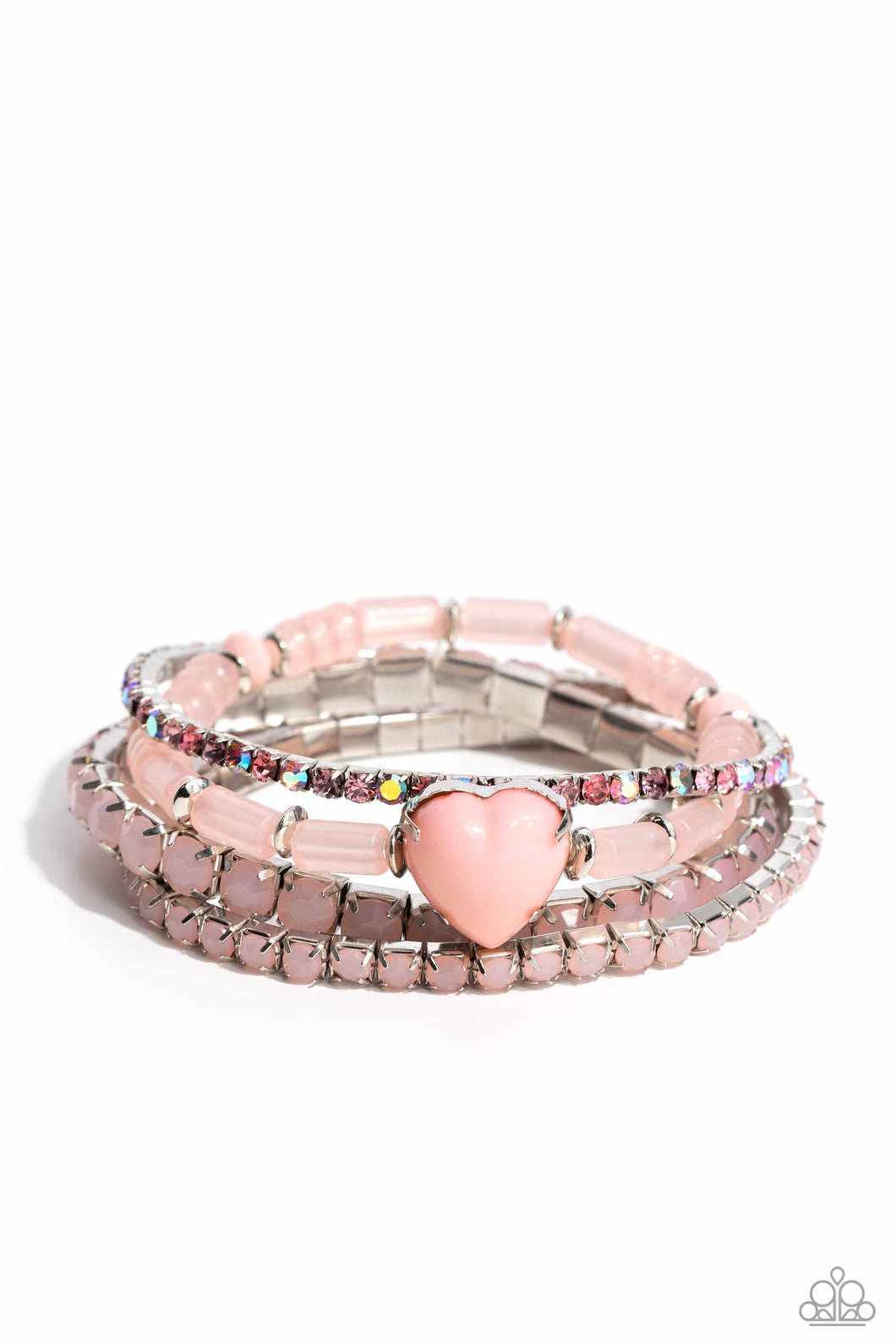 Paparazzi Bracelet True Loves Theme - Pink February LOP