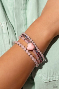 Paparazzi Bracelet True Loves Theme - Pink February LOP