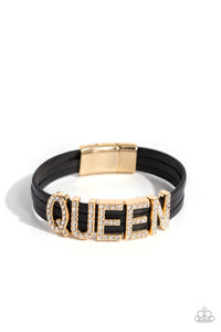 Paparazzi Bracelet Queen of My Life - Gold Coming Soon
