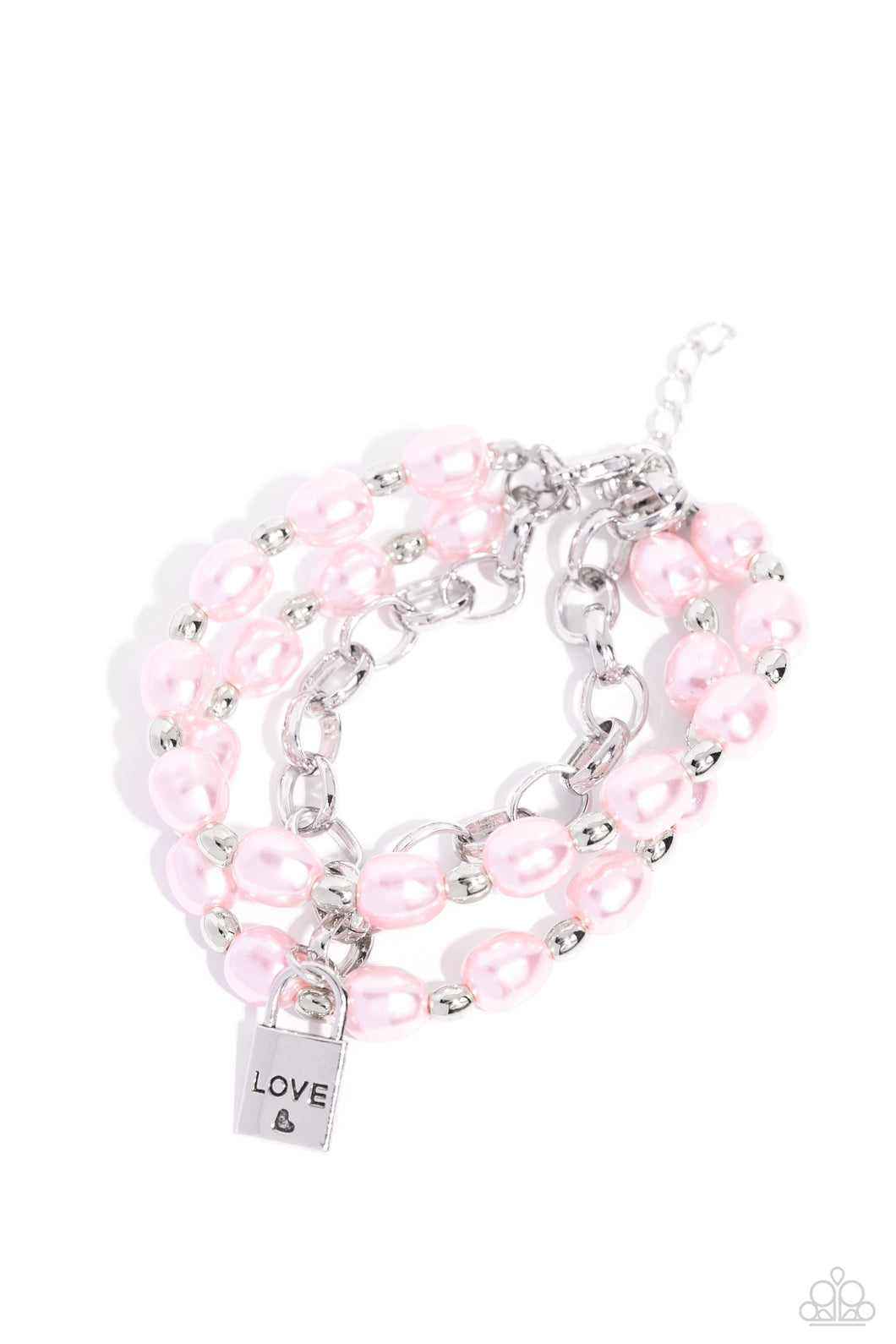 Paparazzi Bracelet LOVE-Locked Legacy - Pink Coming Soon