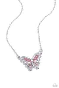 Paparazzi Necklace Weekend WINGS - Pink Coming Soon