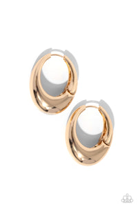 Paparazzi Earrings Oval Official - Gold Coming Soon
