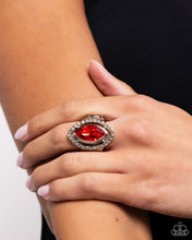 Load image into Gallery viewer, Paparazzi Ring Marquise Majesty - Red Coming Soon
