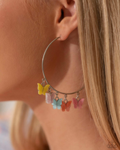 Load image into Gallery viewer, Paparazzi Earrings Bemusing Butterflies - Multi April LOP 2024
