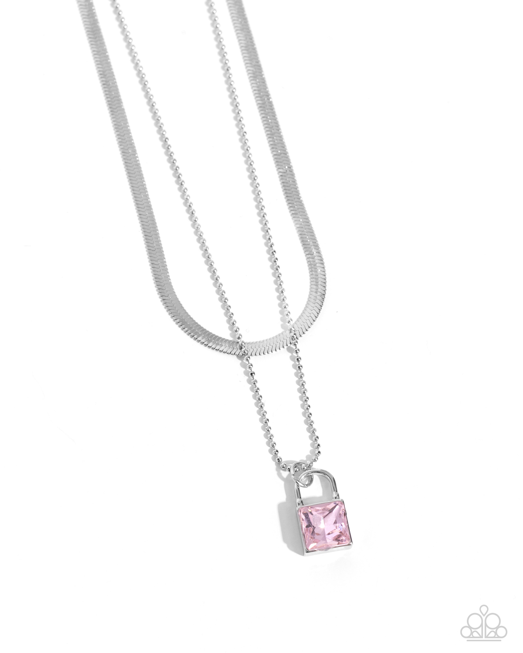 Paparazzi Necklace Padlock Possession - Pink