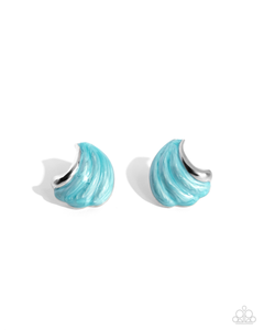 Paparazzi Earrings Whimsical Waves - Blue Coming Soon