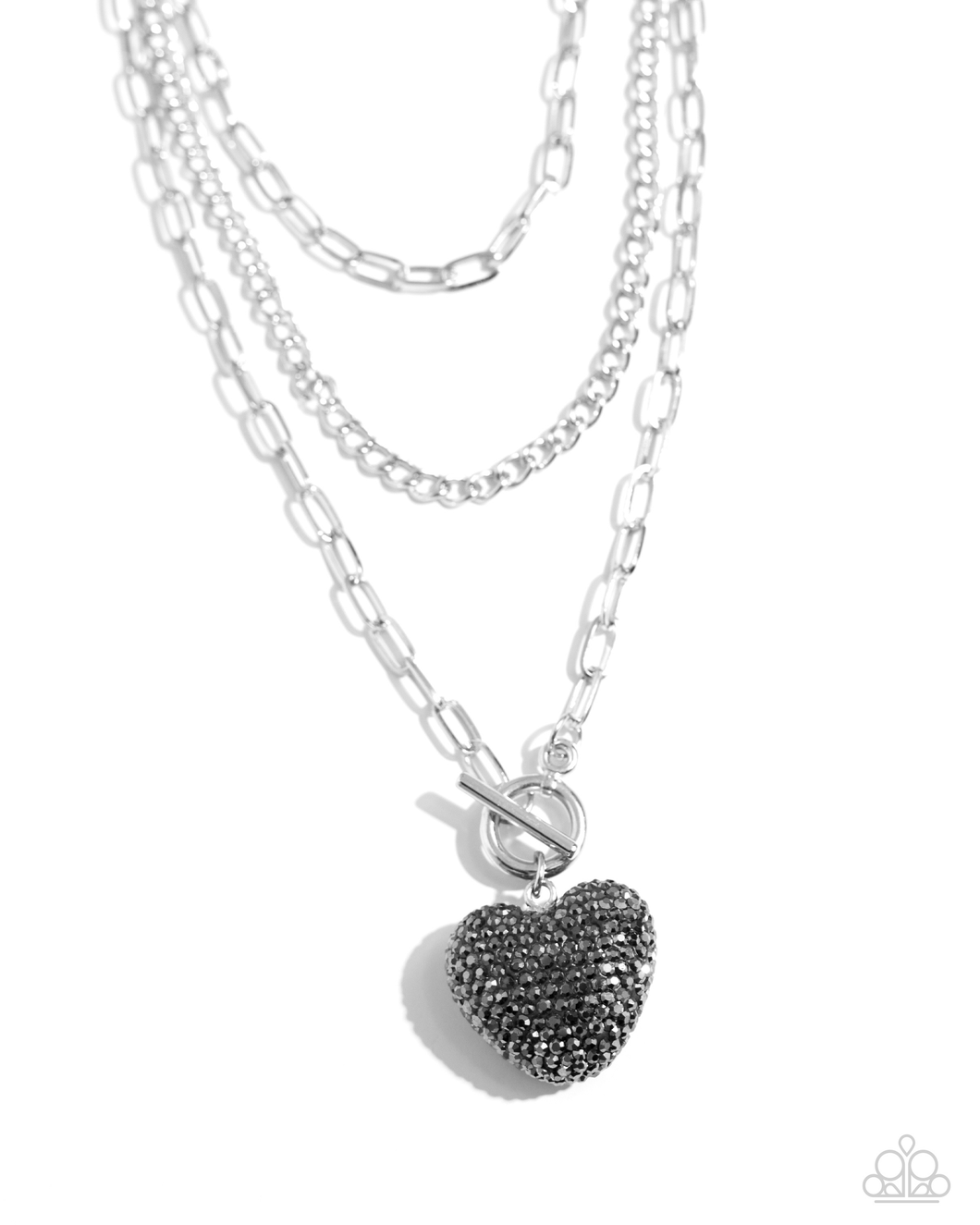 Paparazzi Necklace HEART Gallery - Silver Coming Soon