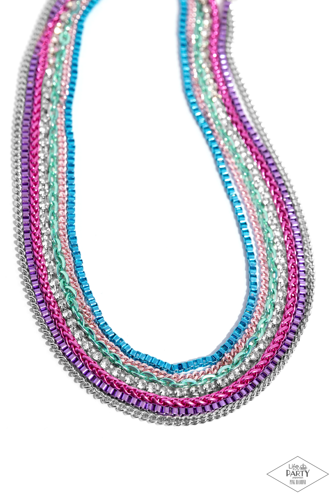 Pink Diamond Exclusive Paparazzi Necklace Troublemaker Trove - Multi Coming Soon