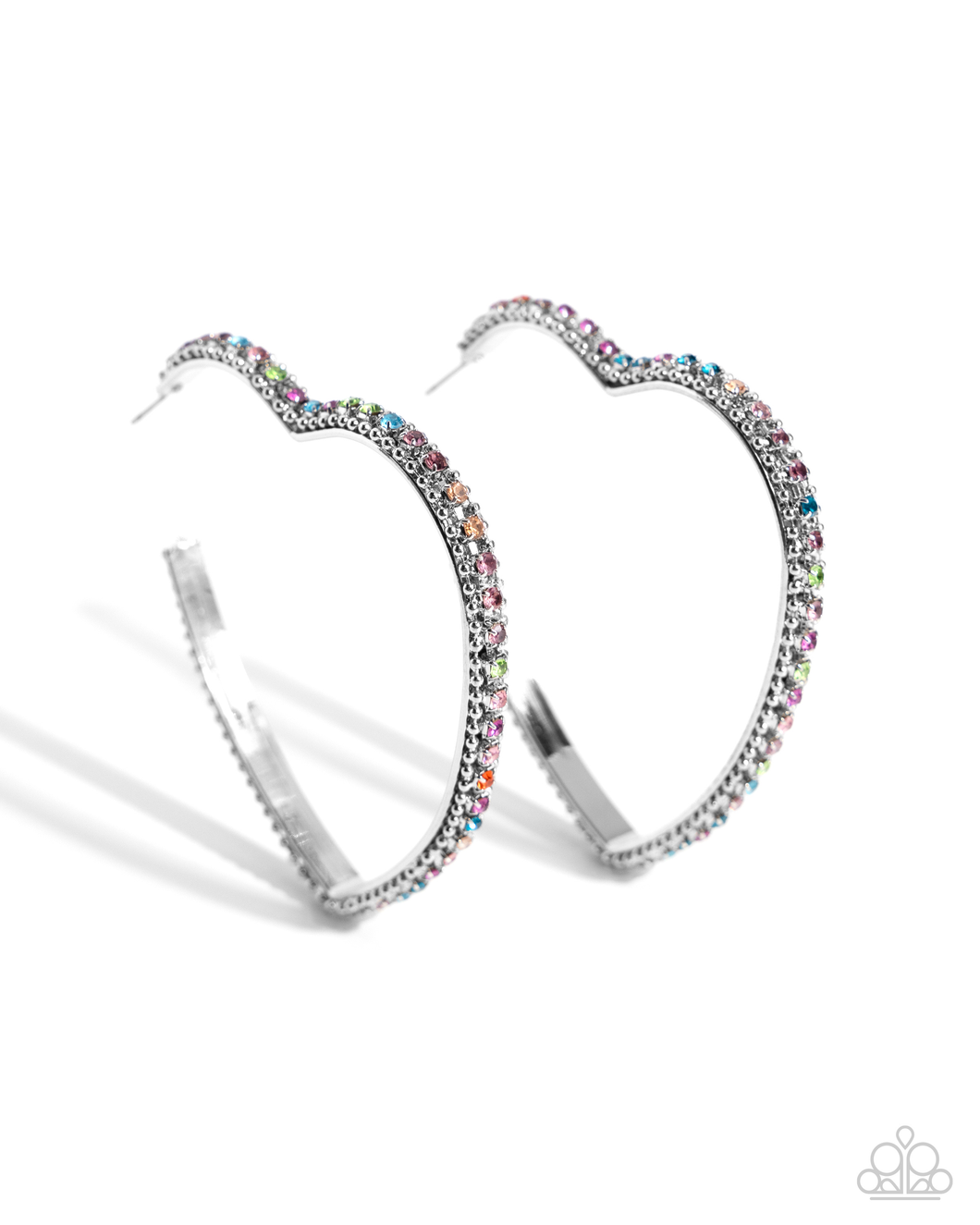 Paparazzi Earrings Halftime Hearts - Multi Coming Soon