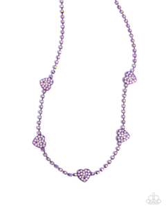 Paparazzi Necklaces Homecoming Hearts - Purple Coming Soon