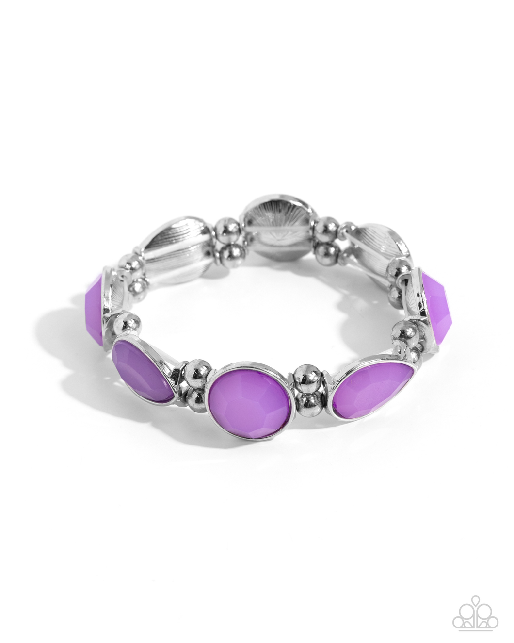 Paparazzi Bracelet In All the BRIGHT Places - Purple