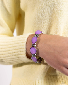 Paparazzi Bracelet In All the BRIGHT Places - Purple