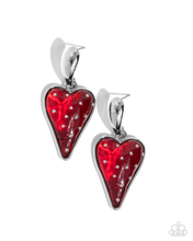 Load image into Gallery viewer, Paparazzi Earrings Glossy Goodwill - Red Coming Soon
