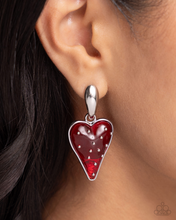 Load image into Gallery viewer, Paparazzi Earrings Glossy Goodwill - Red Coming Soon
