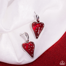 Load image into Gallery viewer, Paparazzi Earrings Glossy Goodwill - Red Coming Soon
