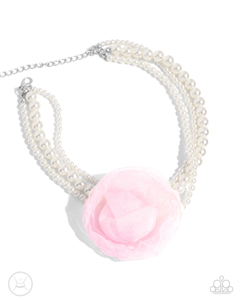 Paparazzi Necklace Radiant Rosette - Pink Coming Soon