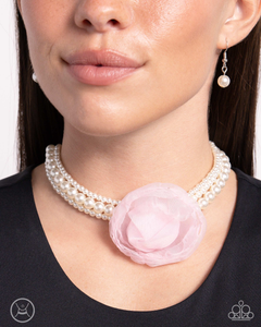 Paparazzi Necklace Radiant Rosette - Pink Coming Soon