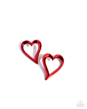 Load image into Gallery viewer, Paparazzi Earrings Admirable Acclaim - Red Coming Soon
