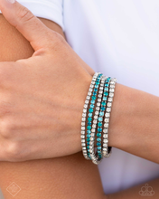 Load image into Gallery viewer, Paparazzi Bracelet Feminine Fan - Blue Coming Soon
