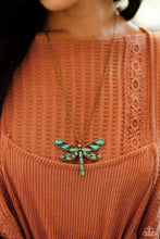 Load image into Gallery viewer, Paparazzi Necklace FLYING Low - Brass Coming Soon

