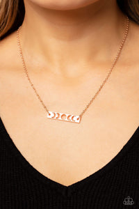 Paparazzi Necklace LUNAR or Later - Rose Gold