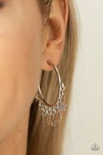 Load image into Gallery viewer, Paparazzi Earrings Happy Independence Day - Silver
